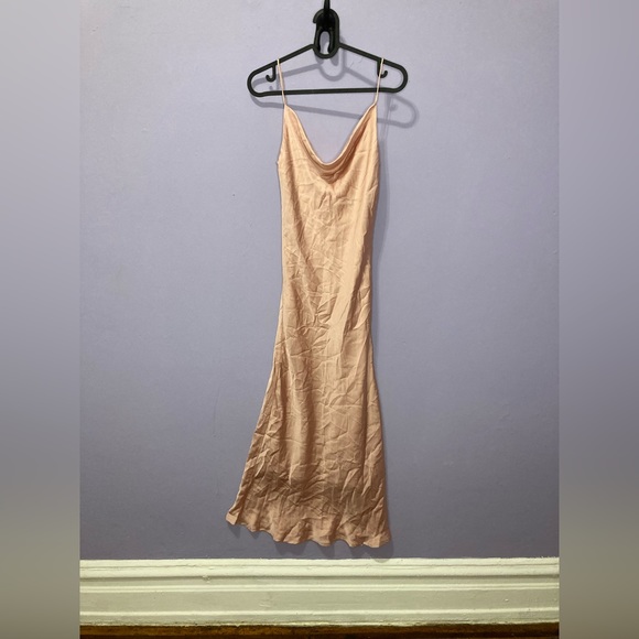 Pink Midi Cowl Neck Dress - Picture 2 of 2